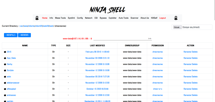 Ninja Shell - Ninja Webshell - Auto Hacking Tools - Mass Tools Webshell - 忍者外壳-忍者Webshell-自动黑客工具-大众工具Webshell